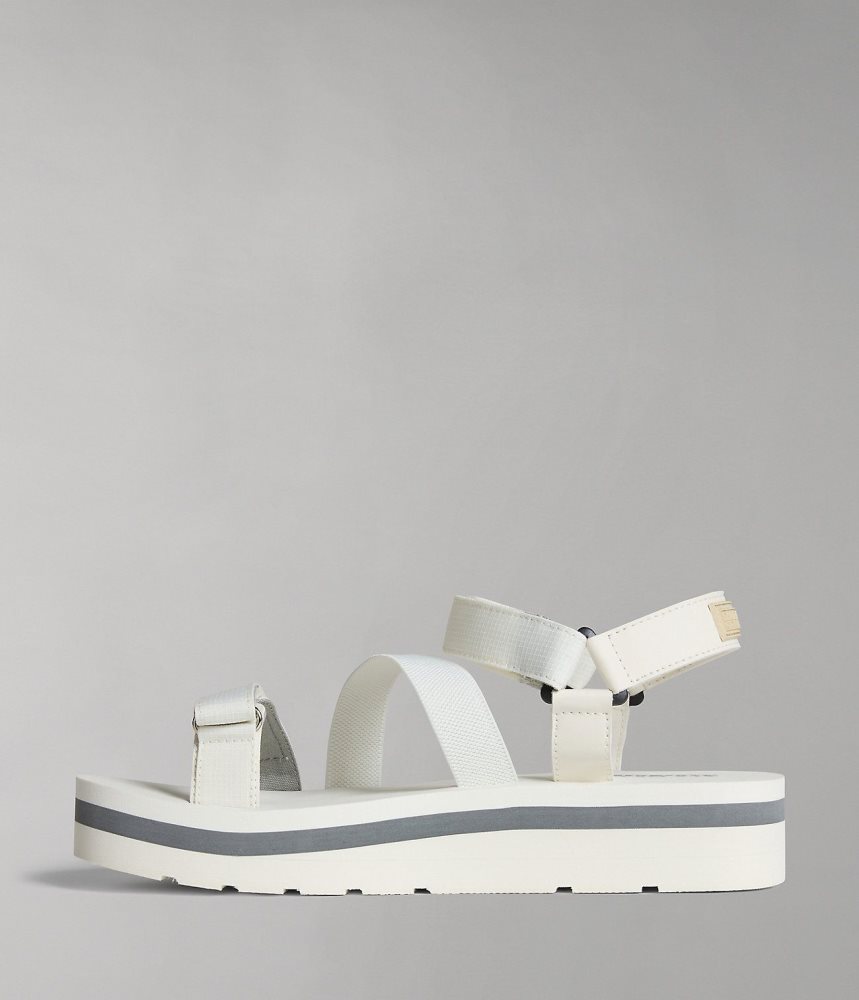 Napapijri Ripstop Dahlia Sandals Ženske Sandale Bijele | BOSF-41236