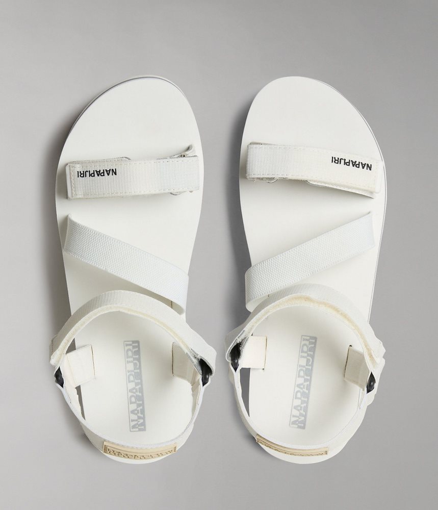 Napapijri Ripstop Dahlia Sandals Ženske Sandale Bijele | BOSF-41236