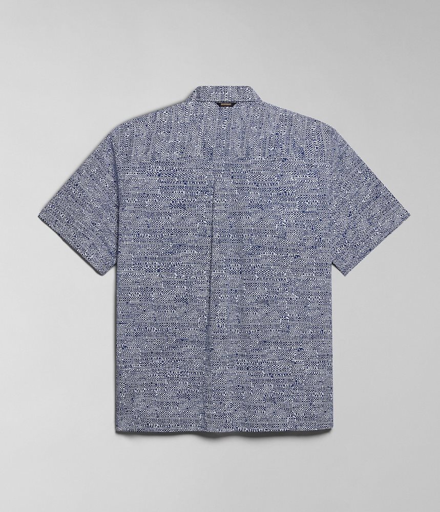 Napapijri Ronge Short Sleeve Shirt Muške Košulje Plave | VDCB-29865