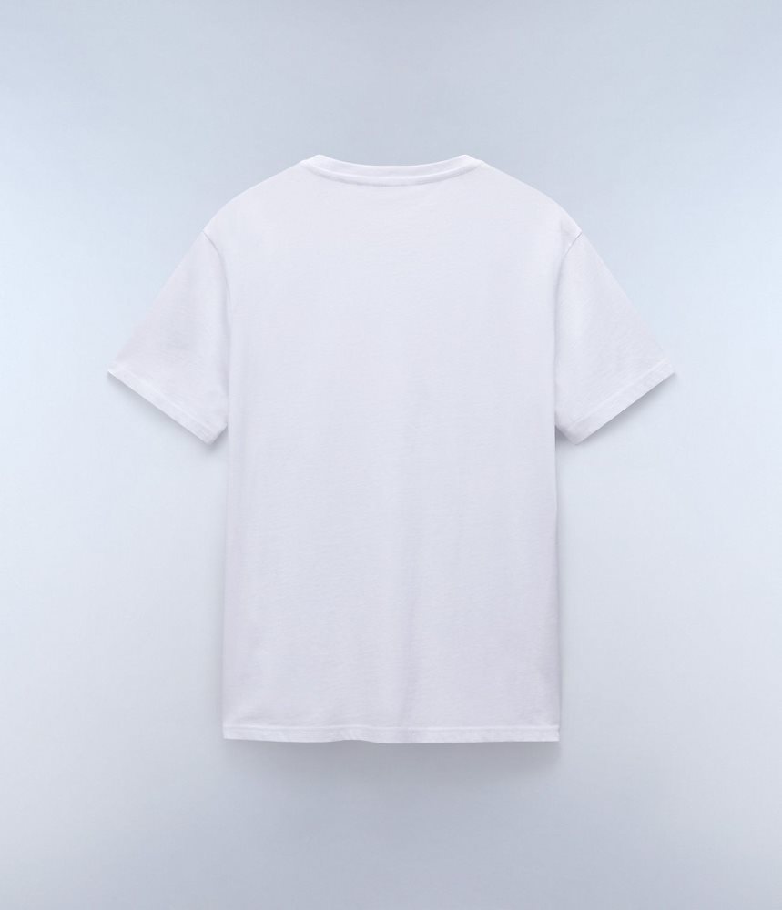 Napapijri Salis Short Sleeve T-Shirt Muške Majice Bijele | NXTU-09716