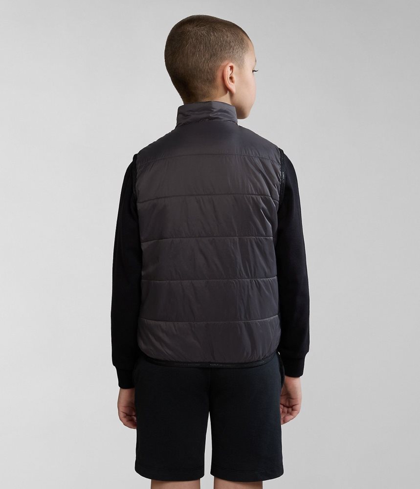 Napapijri Santafe Vest (4-16 YEARS) Dječje Gilet Tamno Sive | QWPI-52839