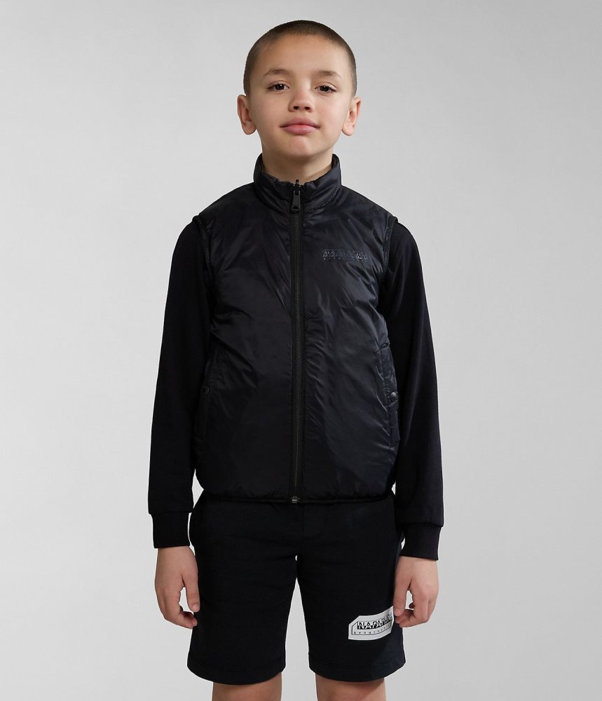 Napapijri Santafe Vest (4-16 YEARS) Dječje Gilet Tamno Sive | QWPI-52839