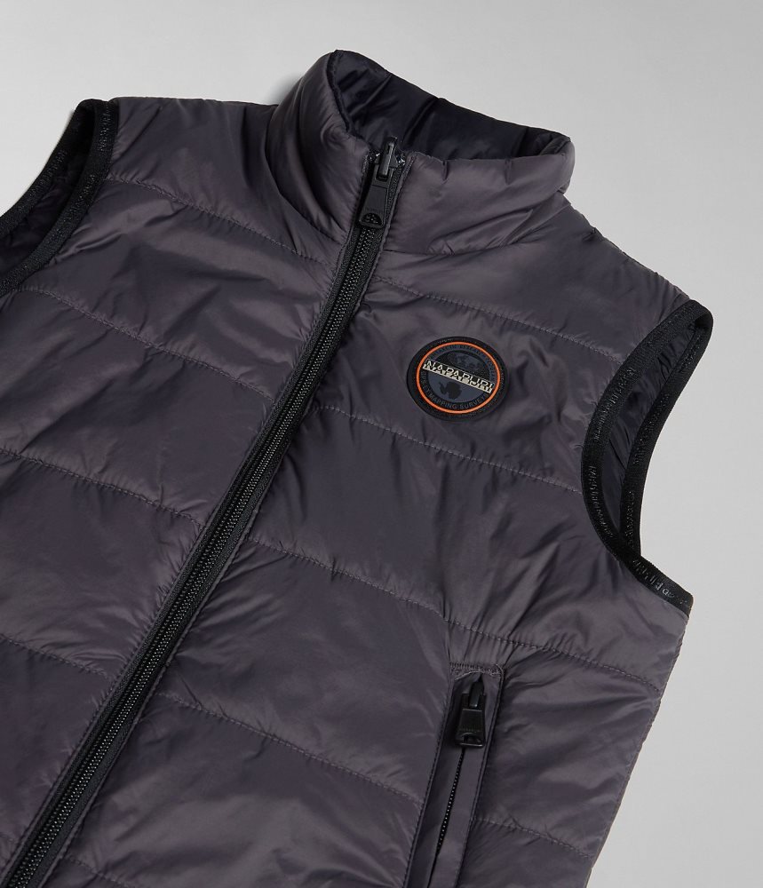 Napapijri Santafe Vest (4-16 YEARS) Dječje Gilet Tamno Sive | QWPI-52839