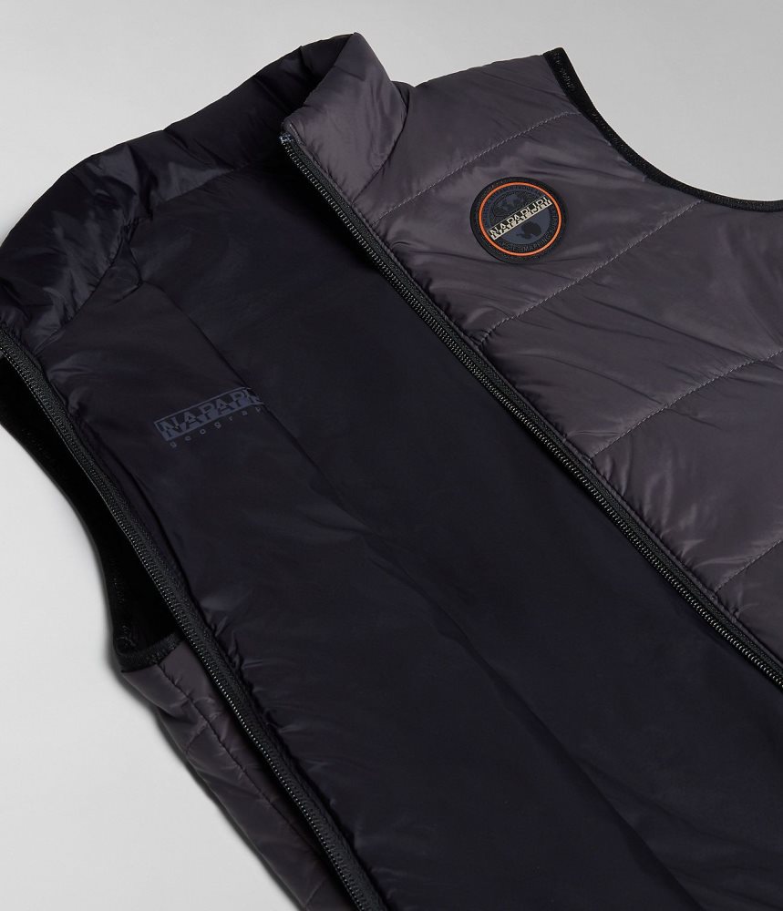 Napapijri Santafe Vest (4-16 YEARS) Dječje Gilet Tamno Sive | QWPI-52839