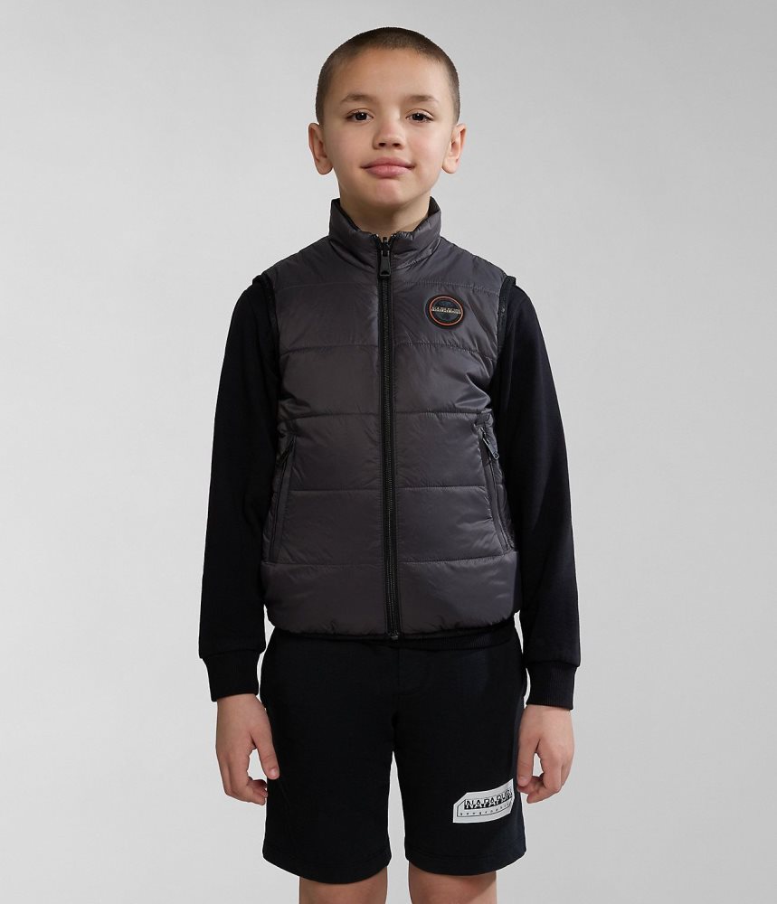 Napapijri Santafe Vest (4-16 YEARS) Dječje Gilet Tamno Sive | QWPI-52839