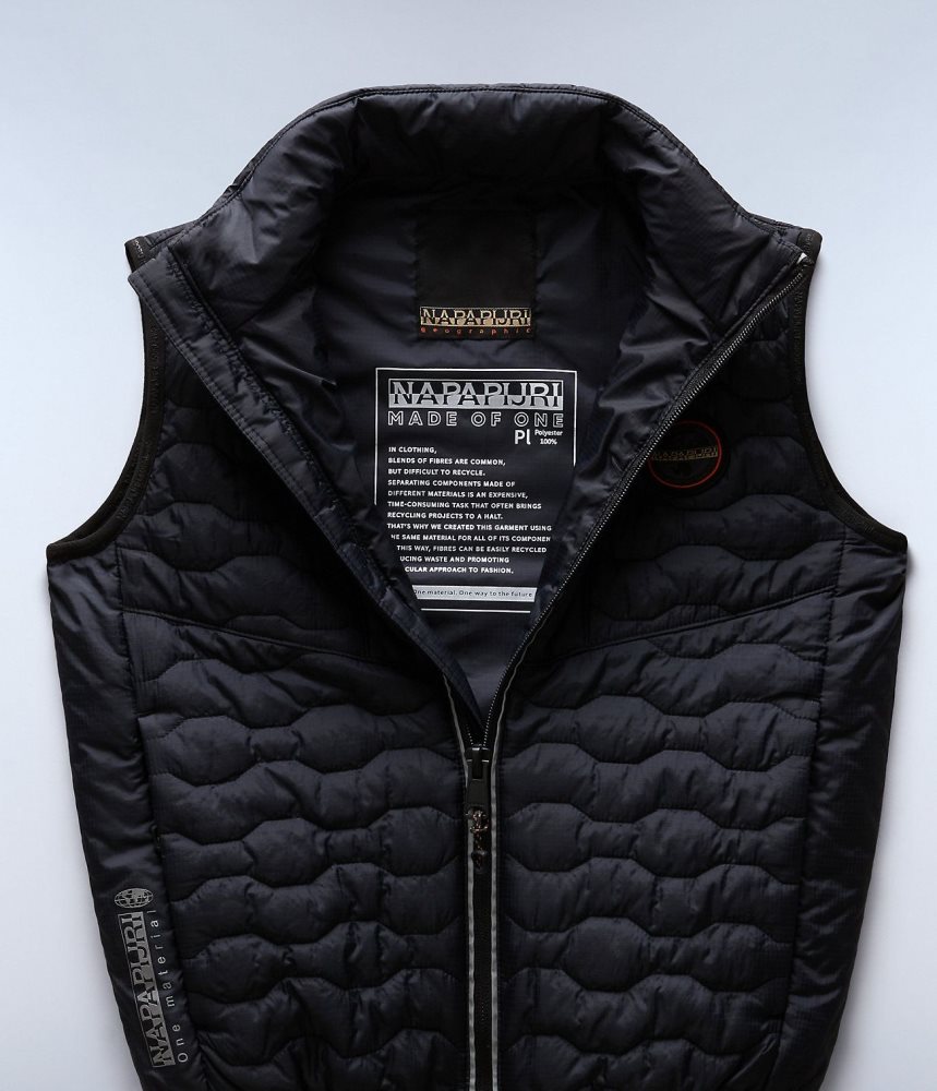 Napapijri Sarine Vest (4-16 YEARS) Dječje Gilet Crne | GQVF-49280