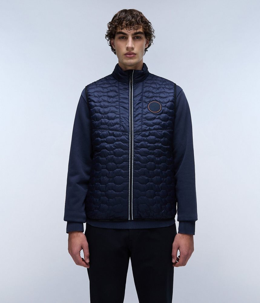 Napapijri Sarine Vest Muške Gilet Tamno Plave | XFBC-94286