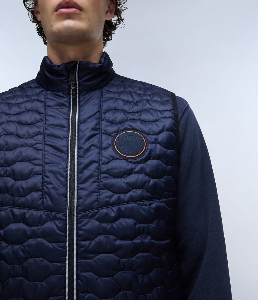 Napapijri Sarine Vest Muške Gilet Tamno Plave | XFBC-94286