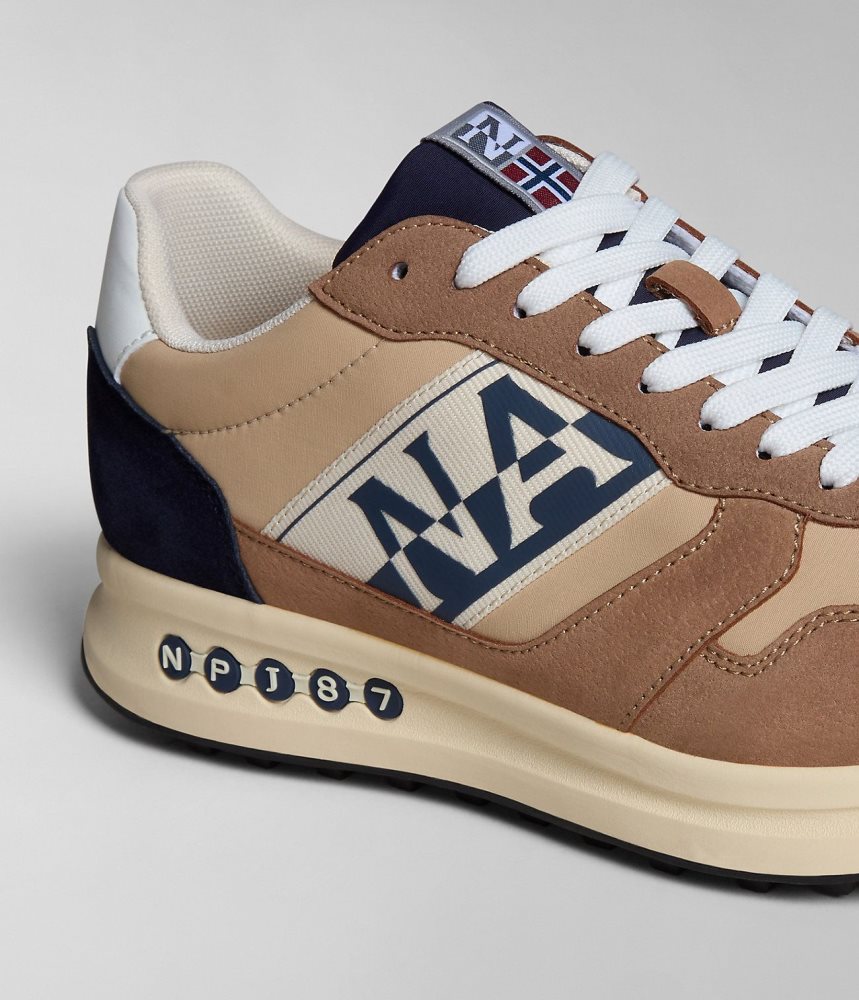 Napapijri Slate OG Trainers Muške Tenisice Boje Senfa | JXIM-25814