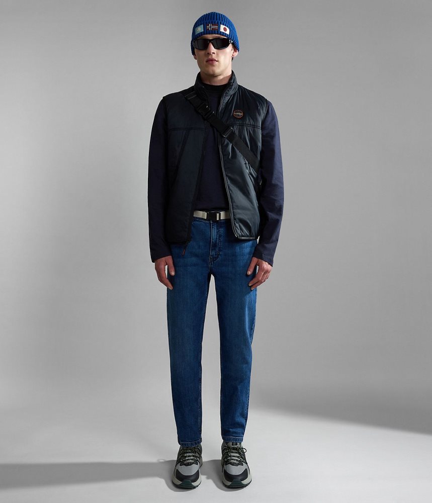 Napapijri Solveig Denim Muške Chino Hlače Plave | TIJQ-42683