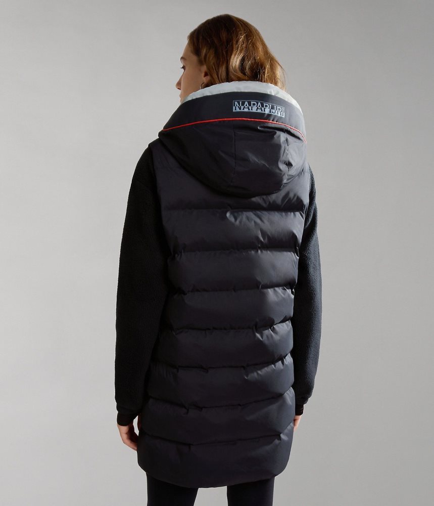 Napapijri Thermo Puffer Vest Ženske Gilet Crne | EMVN-58901