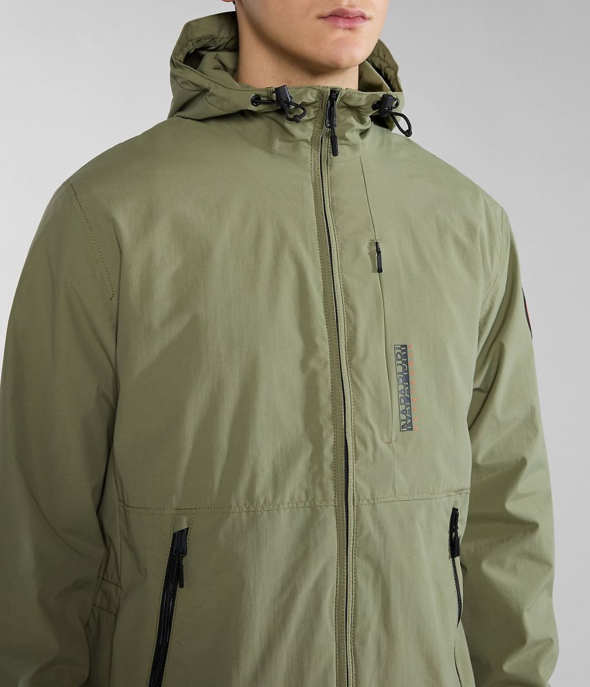 Napapijri Tundra Jacket Muške Short Jackets Zelene | ZLIF-86519