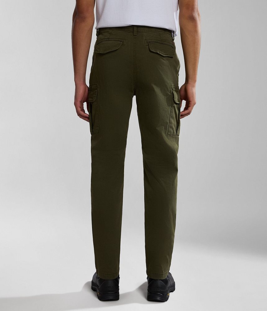 Napapijri Yasuni Cargo Trousers Muške Cargo Hlače Kaki Boja Zelene | RMQC-86153