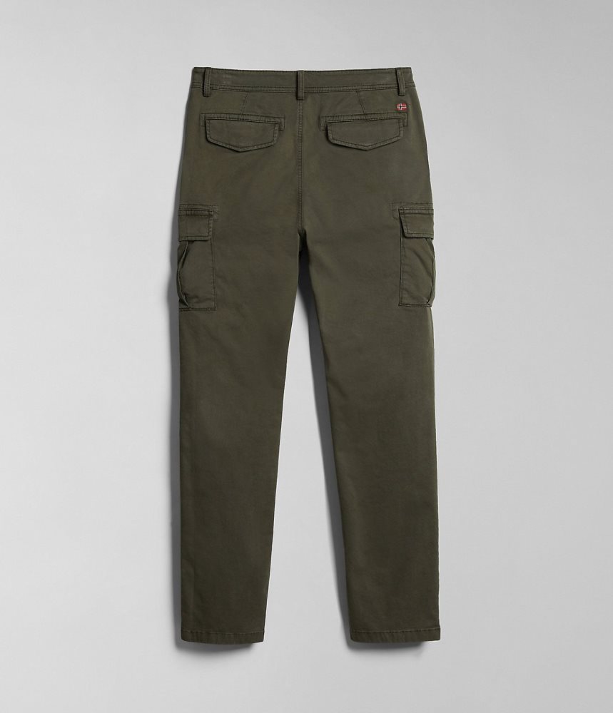 Napapijri Yasuni Cargo Trousers Muške Cargo Hlače Kaki Boja Zelene | RMQC-86153