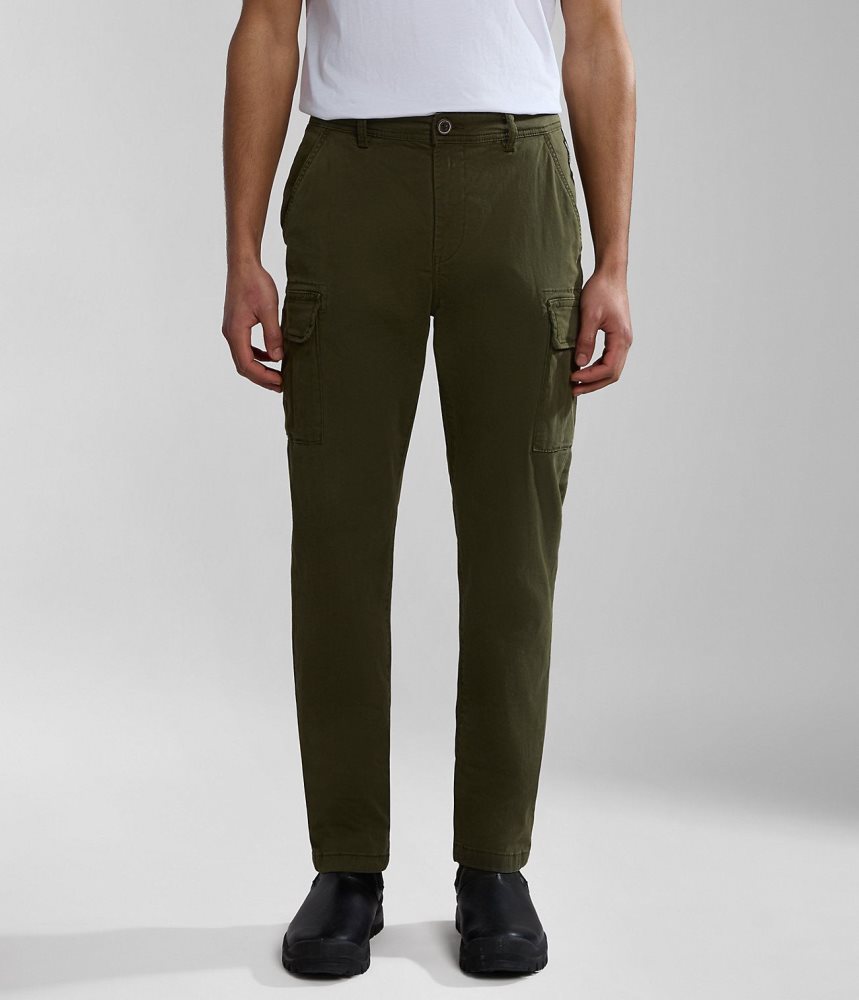 Napapijri Yasuni Cargo Trousers Muške Cargo Hlače Kaki Boja Zelene | RMQC-86153